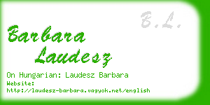 barbara laudesz business card
